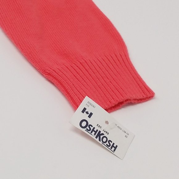 💜3/$25💜 OshKosh B'Gosh 12M Orange Sweater - Picture 3 of 7